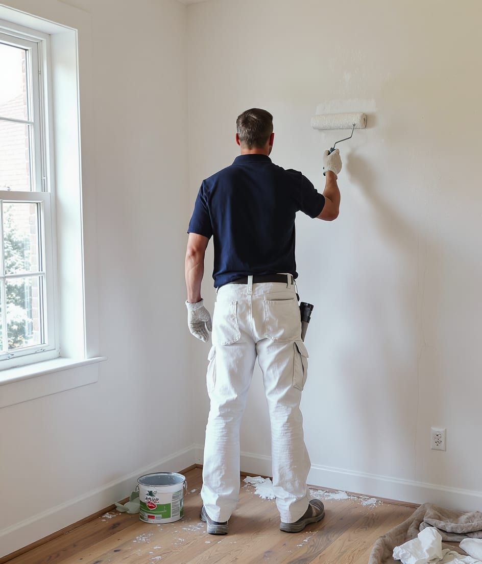 Ali — owner of Kingdom Painting Services, on the job in Canberra ACT